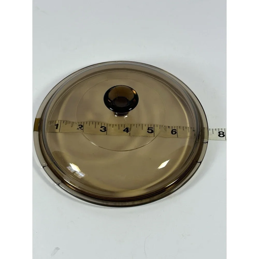 PYREX Visions V 1.5 C Amber Brown Glass Replacement Lid Only For 1.5 L Sauce Pan